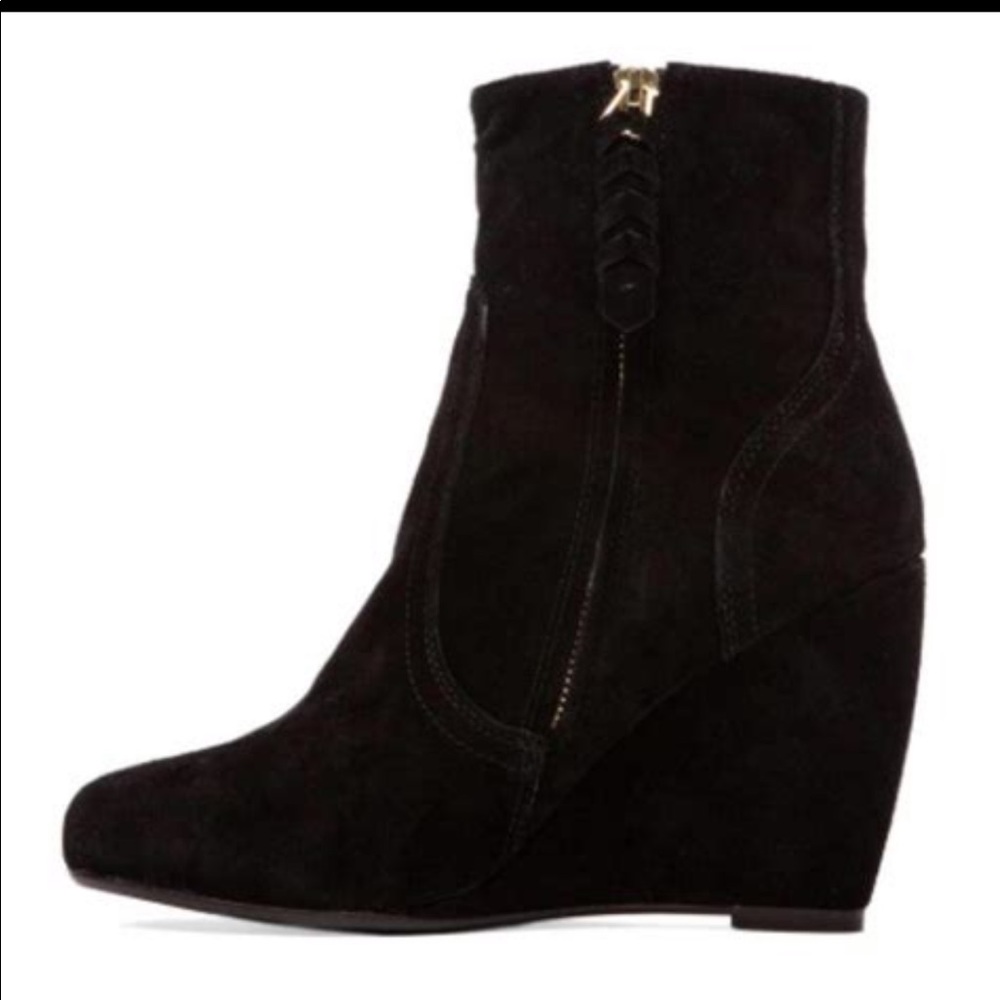 Joie black suede ankle bootie. ‘Oakley’ size 37.5